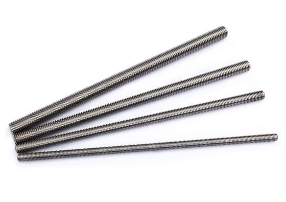 Finitura de acero inoxidable de zinc A4-70 A2-70 Cerrojo de rodillo DIN9674 Rod con rosca de acero al carbono plano