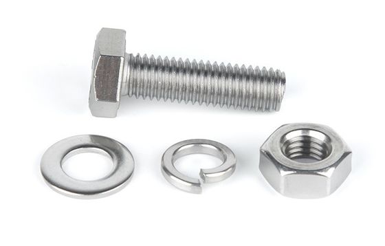 Noches de pernos de acero inoxidable DIN933 con zinc puro y grado SUS304