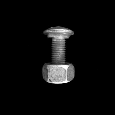 Calor sumergido galvanizado redondo de la cabeza barandilla de protección de empalme tornillo y tuerca con ANSI estándar