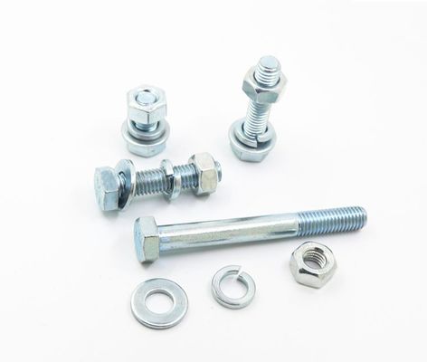 4.8 8.8 10.9 12.9 DIN933 931 Cerrojo hexagonal con acabado con zinc y certificación ISO9001
