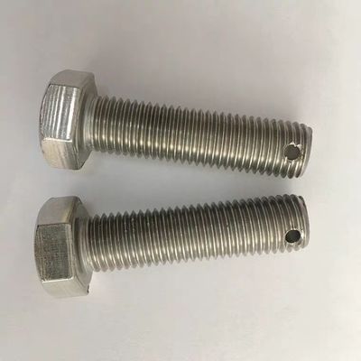 Cerrojo hexagonal con agujero para alfiler en el centro de la cabeza o el extremo M3-M100 DIN ANSI estándar