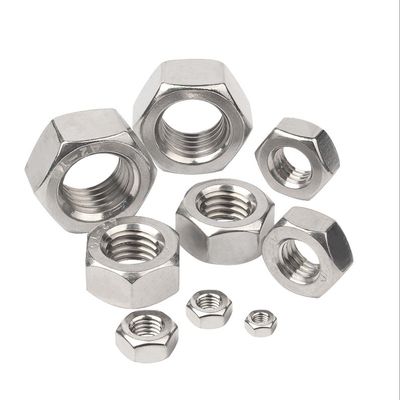 Nucleo hexagonal de acero al carbono M6 M8 M10 DIN934 para proyectos de construcción de edificios