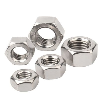 Nucleo hexagonal de acero al carbono M6 M8 M10 DIN934 para proyectos de construcción de edificios