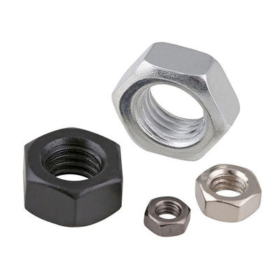 Medición métrica Nucleo hexagonal ISO Din con recubrimiento de zinc Negro DIN 934