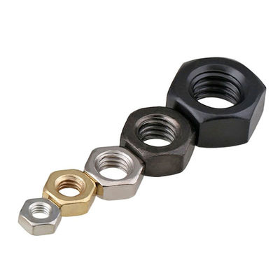 Medición métrica Nucleo hexagonal ISO Din con recubrimiento de zinc Negro DIN 934