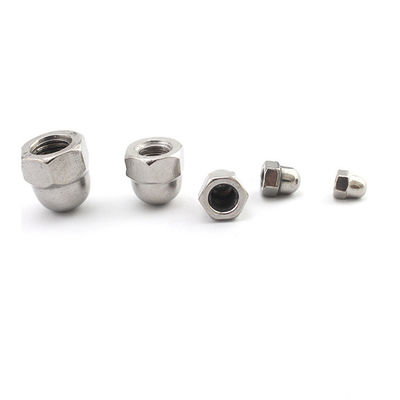 Acero de carbono métrico DIN 1587 Hexágono Flange con cúpula en el extremo de la aguja nueces M6 Dome Nut