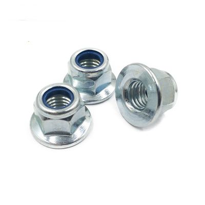 M2-M100 Hex Flange Nylock Nut Suministro directo Mejor con Zn HDG Negro Plain Finish