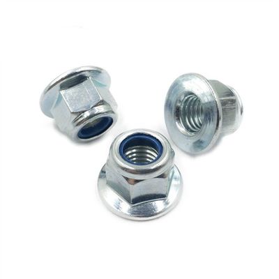 M2-M100 Hex Flange Nylock Nut Suministro directo Mejor con Zn HDG Negro Plain Finish
