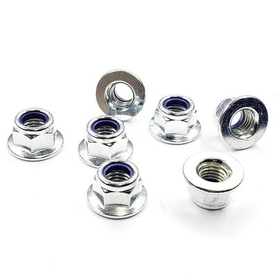 M2-M100 Hex Flange Nylock Nut Suministro directo Mejor con Zn HDG Negro Plain Finish