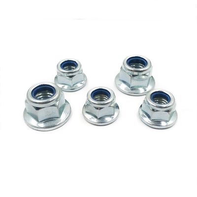M2-M100 Hex Flange Nylock Nut Suministro directo Mejor con Zn HDG Negro Plain Finish