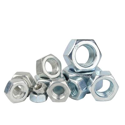 Acero de carbono DIN estándar galvanizado blanco azul zincado hexano con competitivo