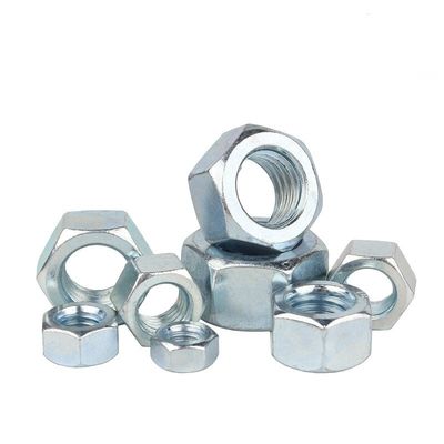 Acero de carbono DIN estándar galvanizado blanco azul zincado hexano con competitivo