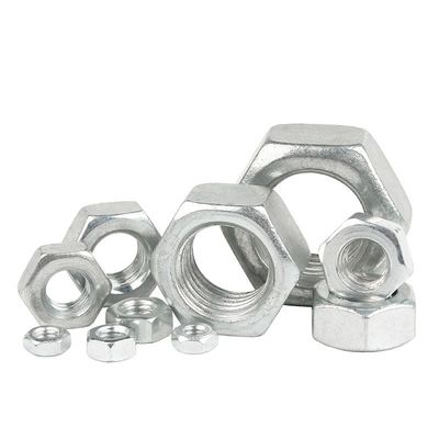Acero de carbono DIN estándar galvanizado blanco azul zincado hexano con competitivo
