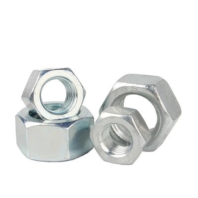 Acero de carbono DIN estándar galvanizado blanco azul zincado hexano con competitivo