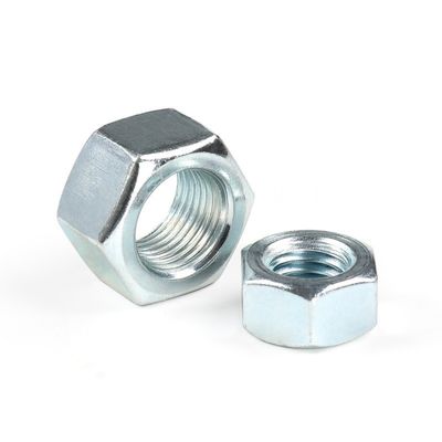 Acero de carbono DIN estándar galvanizado blanco azul zincado hexano con competitivo