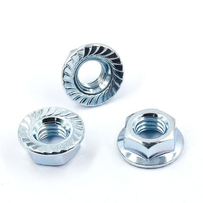 Sistema de medición métrico DIN 6923 Nut de brida hexagonal galvanizado con perno aceptable OEM