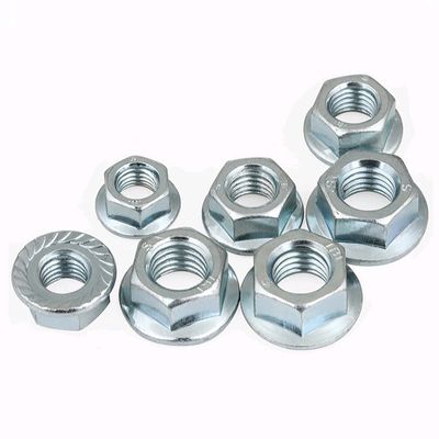 Sistema de medición métrico DIN 6923 Nut de brida hexagonal galvanizado con perno aceptable OEM