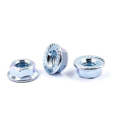 Sistema de medición métrico DIN 6923 Nut de brida hexagonal galvanizado con perno aceptable OEM
