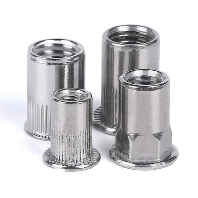 DIN7340 Nut de remachado de remachado ciego con acero inoxidable de fijación directa