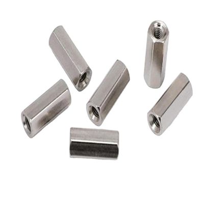 Grado 8.8/ 10.9/ 12.9 de acero inoxidable SS201 SS304 SS316 DIN6334 Conexión hexadecimal con tuerca larga