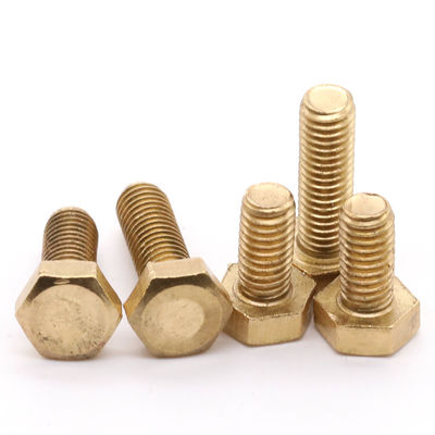 Grado 4.8/ 8.8/ 10.9/ 12.9 Cerrojos y tuercas de cabeza hexagonal de latón con acabado de zinc DIN933 DIN931
