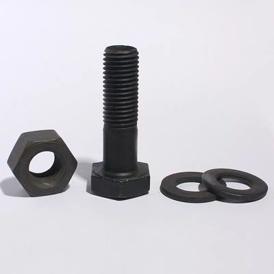 Finitura negra DIN7990 Cerrojos de cabeza hexagonal para estructuras de acero en acero