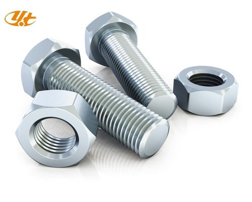 Hexagon ASTM A307 3/8 M28 Cerrojos y tuercas de cabeza hexagonal galvanizados UNC de acero carbono