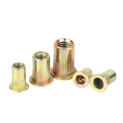 Nuez galvanizada de cabeza plana con remaches verticales de grado 4.8/8.8/10.9/12.9 Ect