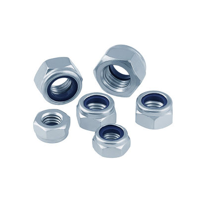 DIN985 Cerradura negra galvanizado Hex Nut Grado 4.8/6.8/8.8/10.9/12.9 de sujetador
