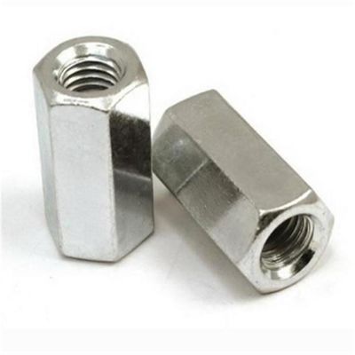 Conexión de tornillo de plomo para una tuerca redonda extendida DIN6334 con acabado plano de grado 8.8/10.9/12.9