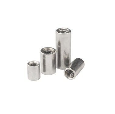 Conexión de tornillo de plomo para una tuerca redonda extendida DIN6334 con acabado plano de grado 8.8/10.9/12.9