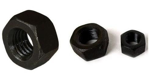 Solicitud del cliente DIN6921 Grado 8.8 Nuca hexagonal de alta resistencia con negrado por oxidación