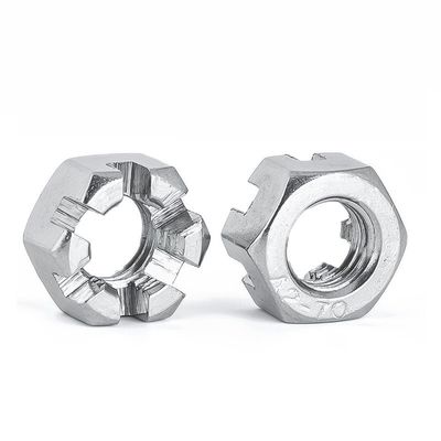 Venta directa de nuez negra M2-M30 con ranuras DIN935 Hexagonal en diferentes tamaños