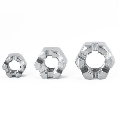 Venta directa de nuez negra M2-M30 con ranuras DIN935 Hexagonal en diferentes tamaños