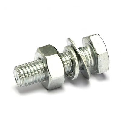 Finitura plana de acero inoxidable Hex cabeza pernos de nueces Lavadoras con opciones personalizables