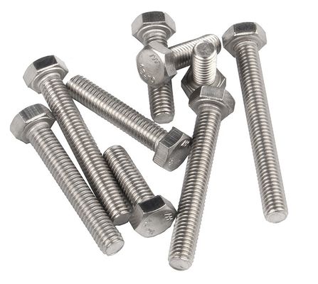 Construcción de edificios Cerrojo hexagonal de acero de rosca completa 10 mm-500 mm Largo para la construcción