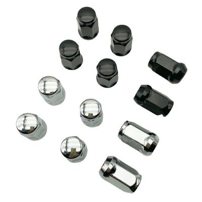Industria automotriz Óxido negro acabado de superficie cónica Modificación de tornillos de neumáticos extendidos