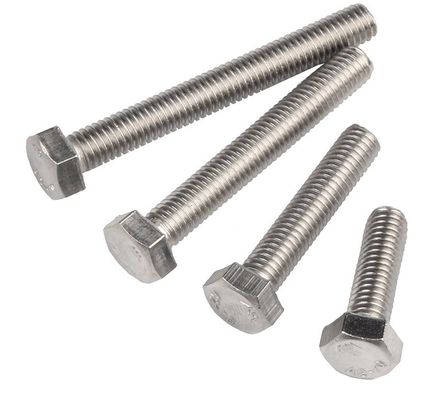 Construcción de edificios Cerrojo hexagonal de acero de rosca completa 10 mm-500 mm Largo para la construcción