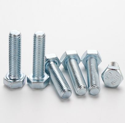 Construcción de edificios Cerrojo hexagonal de acero de rosca completa 10 mm-500 mm Largo para la construcción