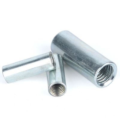 201/304 Noca de unión de tornillo cilíndrica de acero inoxidable estándar con acabado zincado