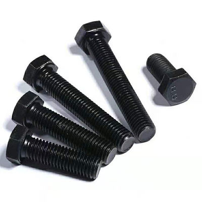 Acero al carbono Zinc Hex Head Fastener DIN933 DIN931 ISO ANSI Cerrojos y tuercas con M6-M36