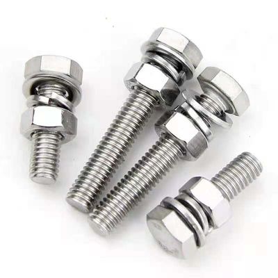 Acero al carbono Zinc Hex Head Fastener DIN933 DIN931 ISO ANSI Cerrojos y tuercas con M6-M36