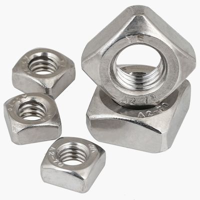 Métrico M3-M12 304 acero inoxidable de cuatro esquinas de soldadura de nuez DIN928 de alta resistencia de paso de soldadura de tornillo