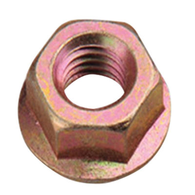 Final pulido de acero inoxidable 304 Hexagonal Flange Nut con revestimiento de zinc de color