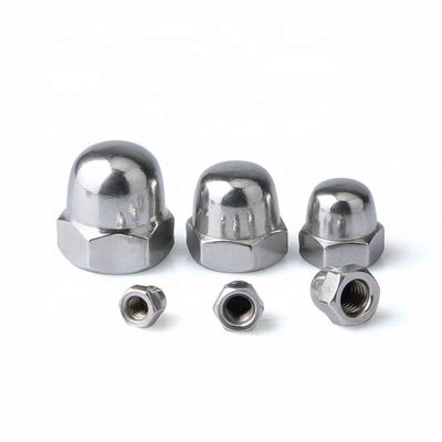 Nuts de tapa hexagomática con acabado galvanizado de níquel con certificación ASTM DIN1587