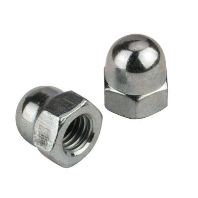 Nuts de tapa hexagomática con acabado galvanizado de níquel con certificación ASTM DIN1587