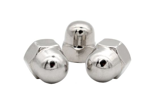 Nuts de tapa hexagomática con acabado galvanizado de níquel con certificación ASTM DIN1587