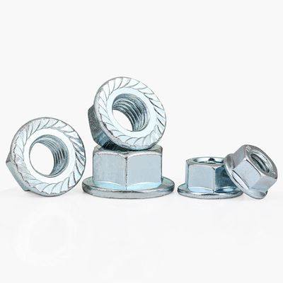 304 de acero inoxidable Hexágono Spline Flange Nut DIN6923 Cerradura de nylon Edificio esencial