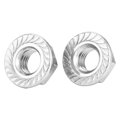 304 de acero inoxidable Hexágono Spline Flange Nut DIN6923 Cerradura de nylon Edificio esencial