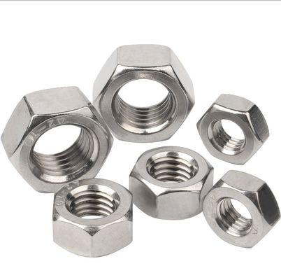 Industria automotriz galvanizado blanco azul zincado Hex Nut DIN934 pernos y tuercas